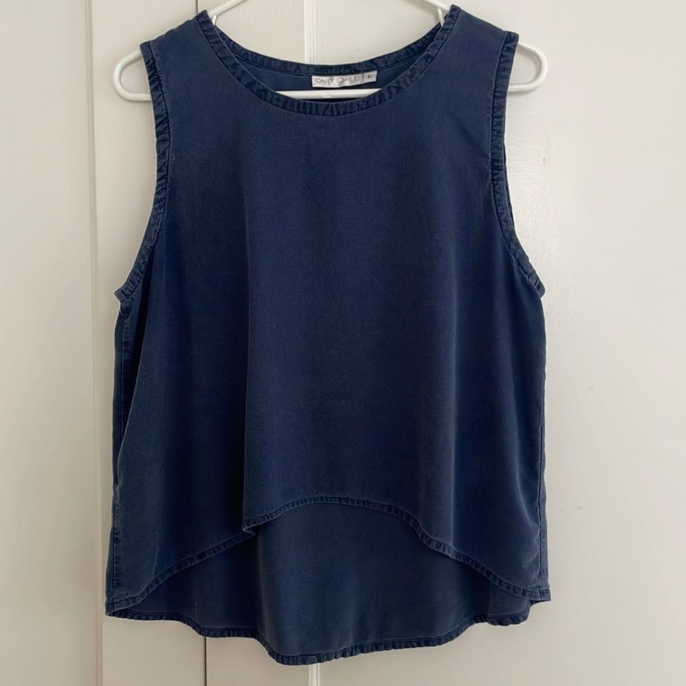 Only Child Clothing Alta Tank in raw silk
